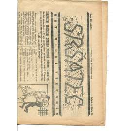 Sršatec, ročník I., číslo 19/1921. Satirický týdenník (časopis, noviny)