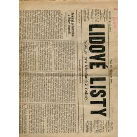 Lidové listy, ročník VIII. (13.11.1909) - Noviny pro křesťanské rodiny