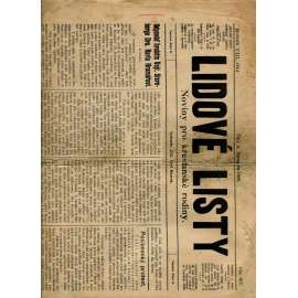 Lidové listy, ročník VIII. (6.11.1909) - Noviny pro křesťanské rodiny