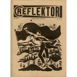 Reflektor, ročník I., číslo 8 (časopis, staré noviny, 1. republika)
