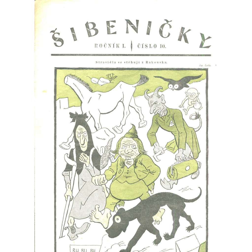 Šibeničky, ročník I., číslo 10/1918 (časopis, noviny)
