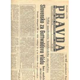 Pravda, číslo 45./1948. Ústredný orgán komunistickej strany Slovenska (staré noviny, text slovensky)