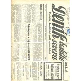 Deník českého severu, číslo 7/1937. Nezávislý hraničářský deník zpravodajský (1. republika, noviny)
