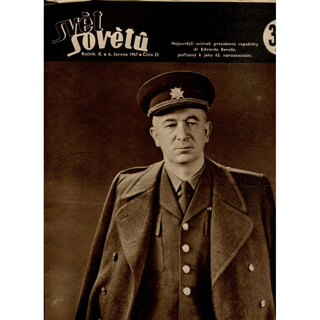 Svět sovětů, ročník X., číslo 23/1947 (časopis, noviny)