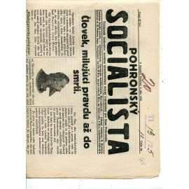 Pohronský socialista, číslo 26/1925 (1. republika, staré noviny) - text slovensky