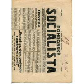 Pohronský socialista, číslo 25/1925 (1. republika, staré noviny) - text slovensky