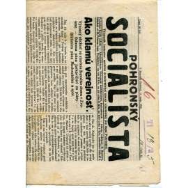 Pohronský socialista, číslo 21/1925 (1. republika, staré noviny) - text slovensky