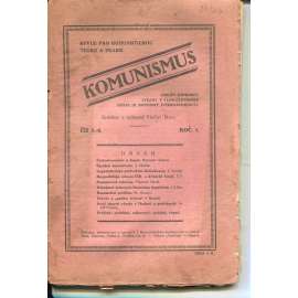 Komunismus, ročník I., číslo 5-6/1922 (1. republika, časopis, noviny) Revue pro komunistickou teorii a praksi