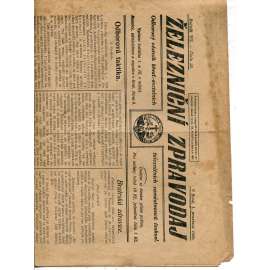 Železniční zpravodaj, ročník VII, číslo 23/1928 (1. republika, staré noviny, železnice)