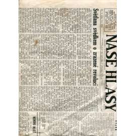 Naše hlasy. Nezávislý československý týdeník, ročník XIII., číslo  44/1967 (exil, Toronto, noviny)