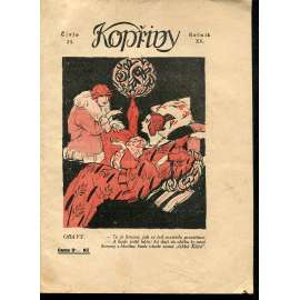 Kopřivy, ročník XV., číslo 25/1922 (1. republika, časopis, noviny)