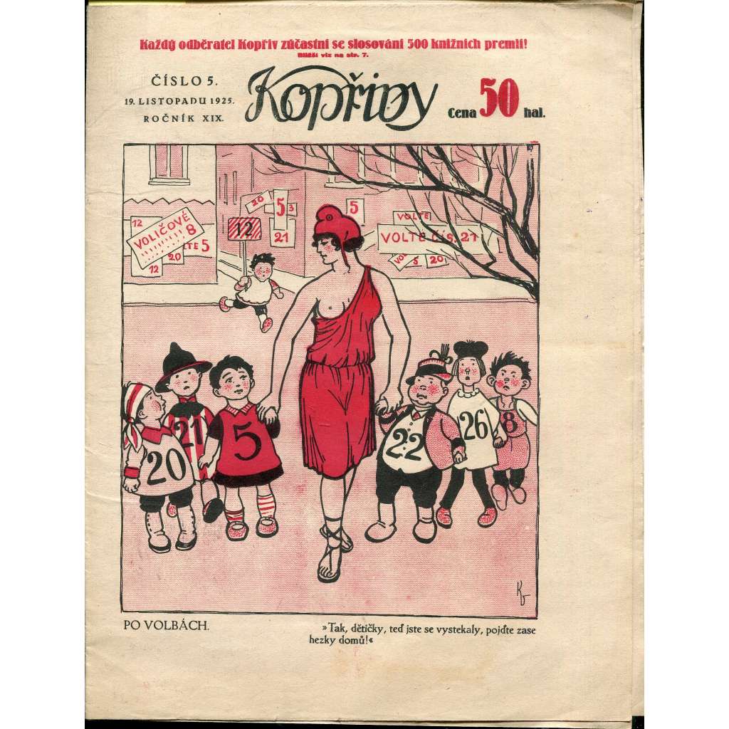 Kopřivy, ročník XIX., číslo 5/1925 (1. republika, časopis, noviny)