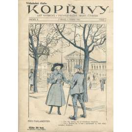 Kopřivy, ročník X., číslo 3/1918 (1. republika, časopis, noviny) List satirický (není komletní)