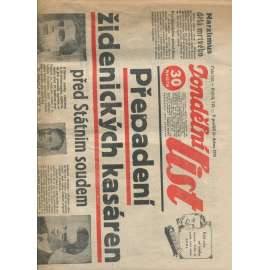 Pondělní list, ročník VII., číslo 114/1933 (1. republika, noviny)