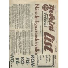Nedělní list, ročník V., číslo 255/1931 (1. republika, noviny)