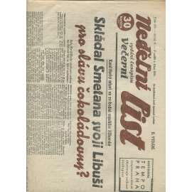 Nedělní list, ročník V., číslo 276/1931 (1. republika, noviny)