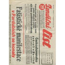 Pondělní list, ročník V., číslo 201/1931 (1. republika, noviny)