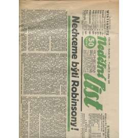 Nedělní list, ročník VII., číslo 113/1933 (1. republika, noviny)