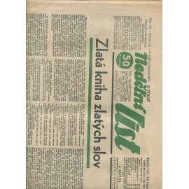 Nedělní list, ročník VII., číslo 182/1933 (1. republika, noviny)