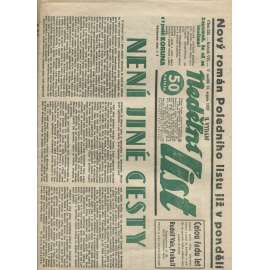 Nedělní list, ročník VII., číslo 223/1933 (1. republika, noviny)
