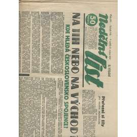 Nedělní list, ročník VII., číslo 237/1933 (1. republika, noviny)