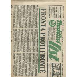 Nedělní list, ročník VII., číslo 265/1933 (1. republika, noviny)