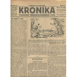 Kronika, ročník II., číslo 16/1922. Týdenník československého lidu (1. republika, noviny)