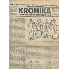 Kronika, ročník III., číslo 6/1922. Týdenník československého lidu (1. republika, noviny)