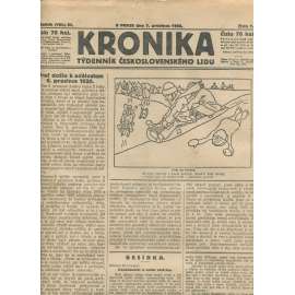 Kronika, ročník III., číslo 7/1922. Týdenník československého lidu (1. republika, noviny)