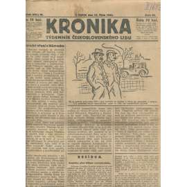 Kronika, ročník III., číslo 52/1923. Týdenník československého lidu (1. republika, noviny)