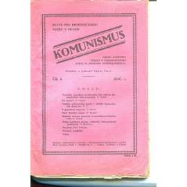 Komunismus, ročník I., číslo 8/1922. Revue pro komunistickou teorii a praxi (1. republika, noviny, časopis)