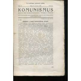 Komunismus, ročník II., číslo 22/1923. Revue pro komunistickou teorii a praksi (1. republika, noviny, časopis)