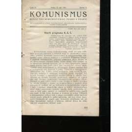 Komunismus, ročník II., číslo 16/1923. Revue pro komunistickou teorii a praksi (1. republika, noviny, časopis)