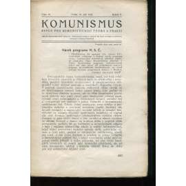 Komunismus, ročník II., číslo 16/1923. Revue pro komunistickou teorii a praksi (1. republika, noviny, časopis)