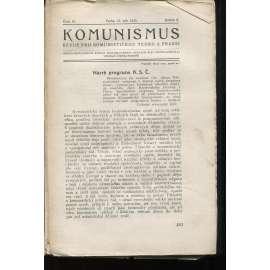 Komunismus, ročník II., číslo 16/1923. Revue pro komunistickou teorii a praksi (1. republika, noviny, časopis)