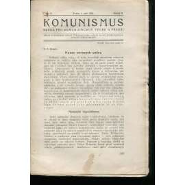 Komunismus, ročník II., číslo 15/1923. Revue pro komunistickou teorii a praksi (1. republika, noviny, časopis)