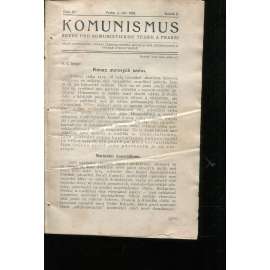 Komunismus, ročník II., číslo 15/1923. Revue pro komunistickou teorii a praksi (1. republika, noviny, časopis)