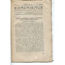 Komunismus, ročník II., číslo 14/1923. Revue pro komunistickou teorii a praksi (1. republika, noviny, časopis)