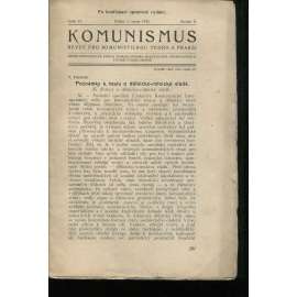 Komunismus, ročník II., číslo 13/1923. Revue pro komunistickou teorii a praksi (1. republika, noviny, časopis)