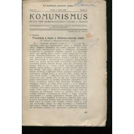 Komunismus, ročník II., číslo 13/1923. Revue pro komunistickou teorii a praksi (1. republika, noviny, časopis)