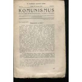 Komunismus, ročník II., číslo 12/1923. Revue pro komunistickou teorii a praksi (1. republika, noviny, časopis)