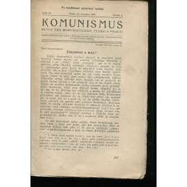 Komunismus, ročník II., číslo 12/1923. Revue pro komunistickou teorii a praksi (1. republika, noviny, časopis)