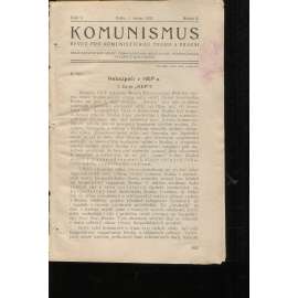 Komunismus, ročník II., číslo 9/1923. Revue pro komunistickou teorii a praksi (1. republika, noviny, časopis)