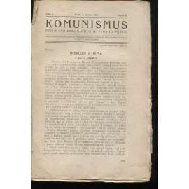 Komunismus, ročník II., číslo 9/1923. Revue pro komunistickou teorii a praksi (1. republika, noviny, časopis)