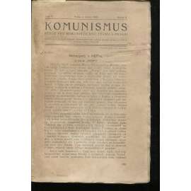 Komunismus, ročník II., číslo 9/1923. Revue pro komunistickou teorii a praksi (1. republika, noviny, časopis)