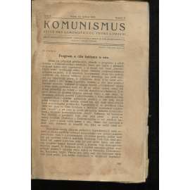Komunismus, ročník II., číslo 8/1923. Revue pro komunistickou teorii a praksi (1. republika, noviny, časopis)