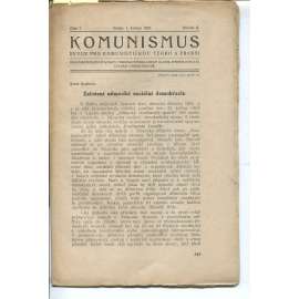Komunismus, ročník II., číslo 7/1923. Revue pro komunistickou teorii a praksi (1. republika, noviny, časopis)