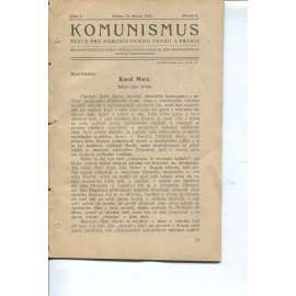 Komunismus, ročník II., číslo 4/1923. Revue pro komunistickou teorii a praksi (1. republika, noviny, časopis)