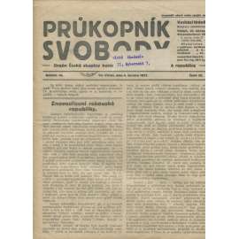 Průkopník svobody, ročník III., číslo 22/1921. Orgán české skupiny komunistické strany v Rakouské republice (1. republika, noviny)