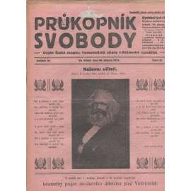 Průkopník svobody, ročník III., číslo 17/1921. Orgán české skupiny komunistické strany v Rakouské republice (1. republika, noviny)